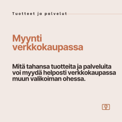 Myynti verkkokaupassa